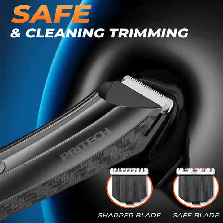 Men's Electric Hair Removal Trimmer - Smart Digital Display, Rechargeable Private Area Shaver, Model PR-8003 4