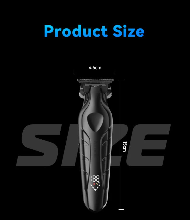Kemei KM-2269 Professional Hair Clipper - Cordless Electric Hair Trimmer for Precision Haircutting and Styling 5