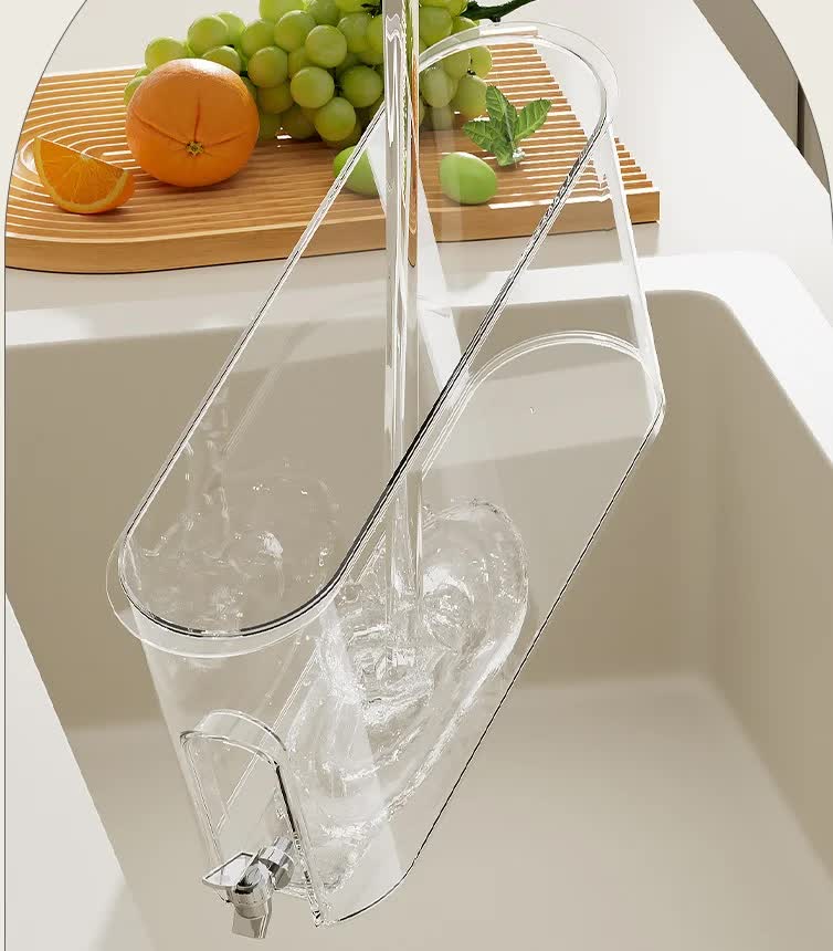 Green Refrigerator Cold Water Jug with Tap - 4L Large Capacity Sealed Beverage Dispenser for Juice and Water 4