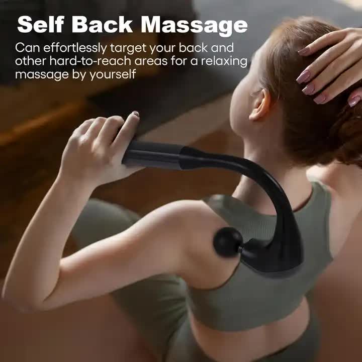 Electric Deep Tissue Massage Gun – Handheld Back and Muscle Relaxation Massager with Adjustable Speed and Attachments 3