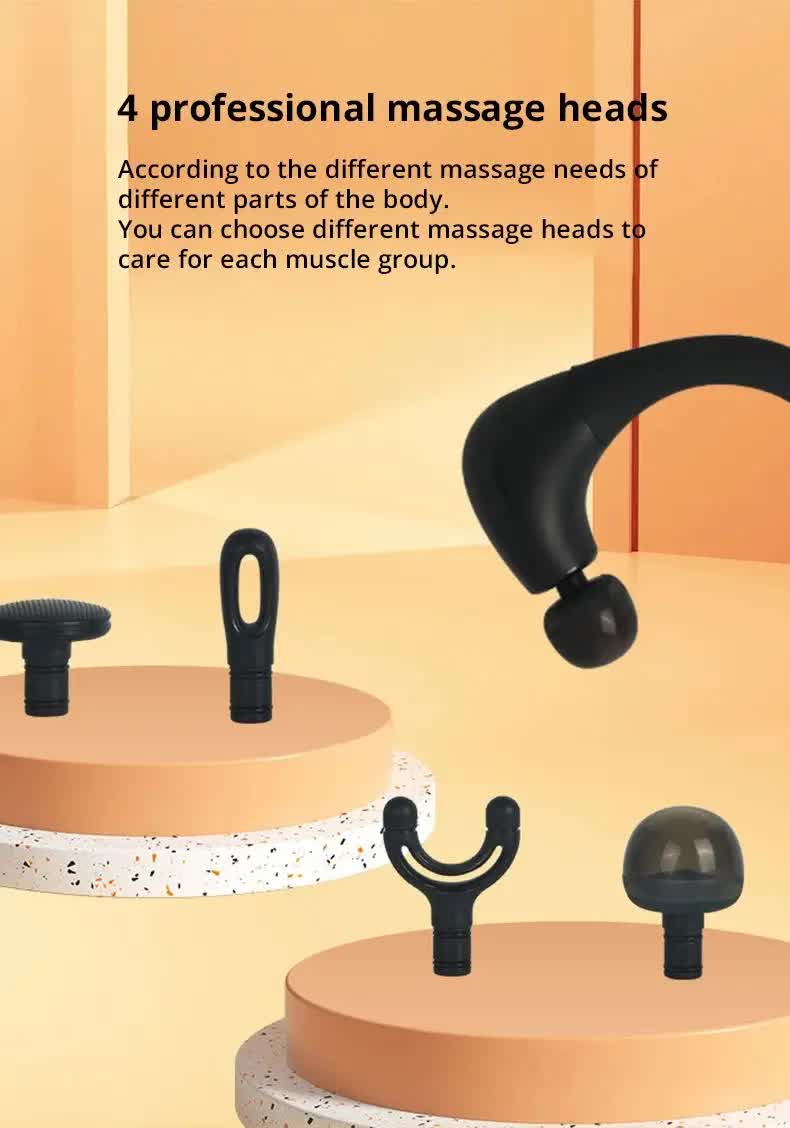 Electric Deep Tissue Massage Gun – Handheld Back and Muscle Relaxation Massager with Adjustable Speed and Attachments 5