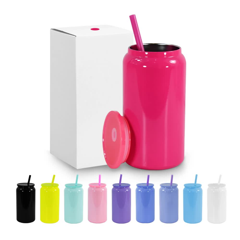 Pink 16oz 304 Stainless Steel Insulated Travel Mug - Portable Outdoor Coffee Cup, Double-Wall Thermos for Hot & Cold Beverages 5