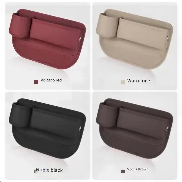 Beige-right Car Seat Gap Storage Box - Practical Car Organizer, Gap Filler for Easy Access and Extra Storage 4