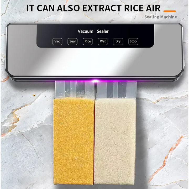 Home-use Automatic Vacuum Sealer - Food Packaging Machine, Small Vacuum Sealing Machine for Dry and Wet Compression 4
