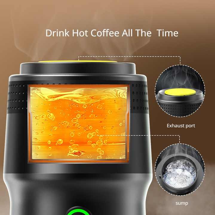 White Portable Fully Automatic Espresso Coffee Machine - Universal 3-in-1 Capsule, Coffee Powder & Espresso Maker 5
