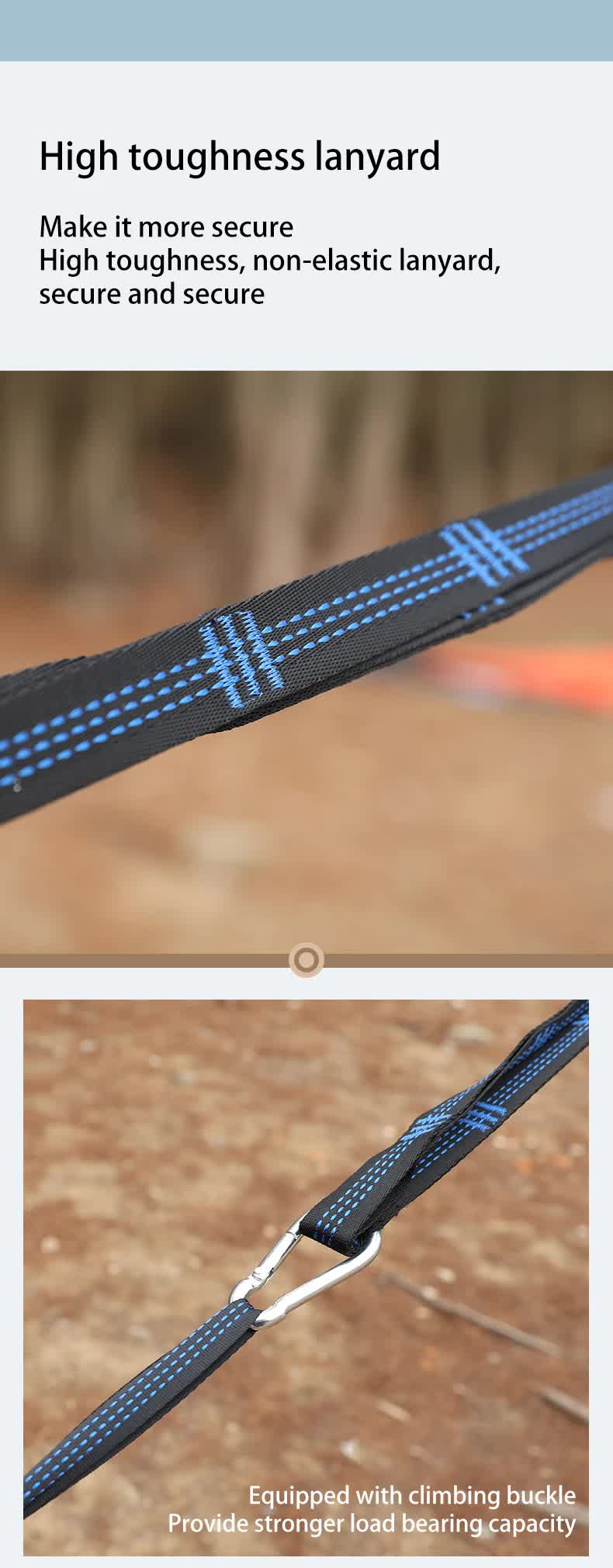 Red Outdoor Camping Hammock with Mosquito Net, Anti-Tip Nylon Fabric, Single/Double Person Quick-Setup Hammock 5