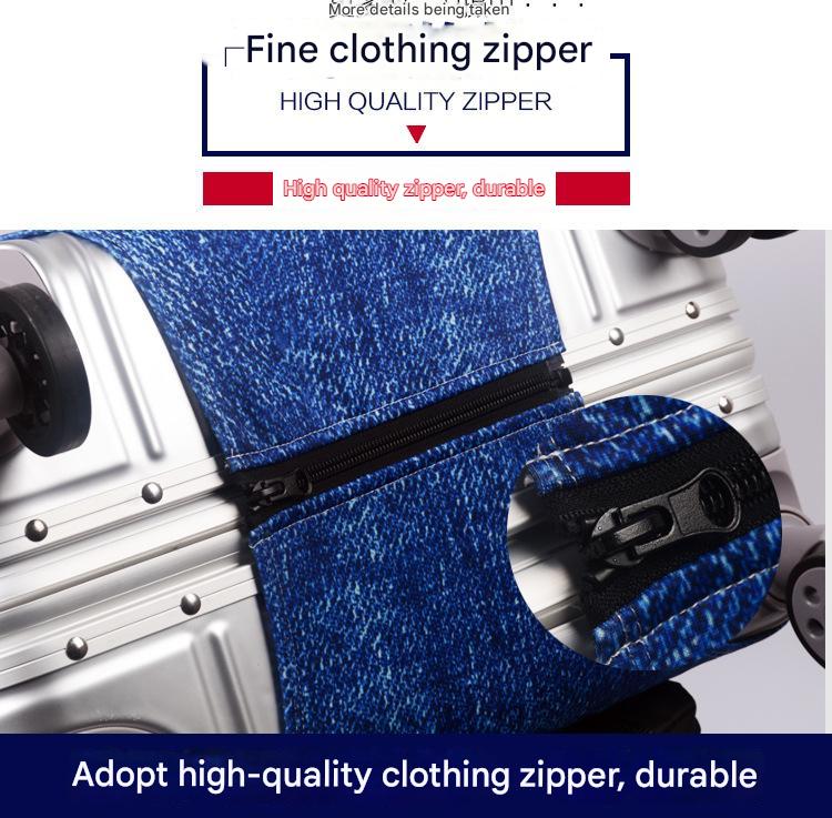 XL 29-32 Inch Elastic Luggage Cover with Zipper, Travel Suitcase Protector, Scratch Resistant Luggage Cover 6