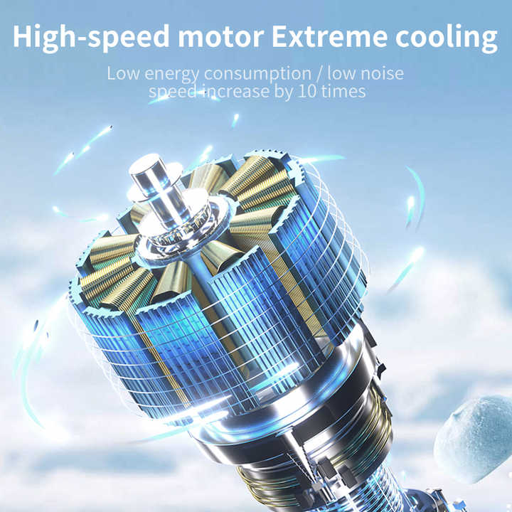 Pink Portable Handheld High-Speed Cooling Fan - Perfect for Outdoor Camping 3