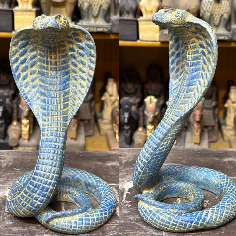 Black Decorative Resin Cobra Statue - Unique Animal Figurine for Home Decor & Creative Gifts 5