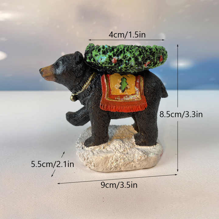 The Bear With The Candlestick On His Back Candle Holder - Unique Aromatherapy Table Decor 5