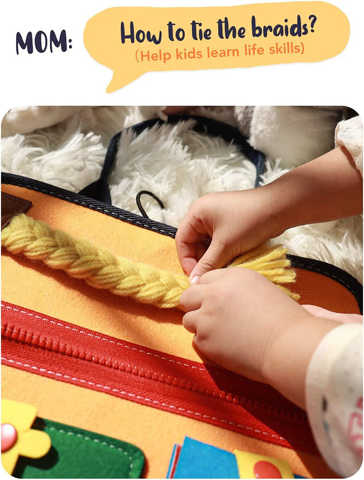 Montessori Busy Board - Educational Sensory Activity Toy for Toddlers 3