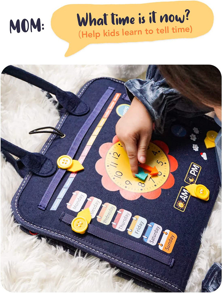 Montessori Busy Board - Educational Sensory Activity Toy for Toddlers 4