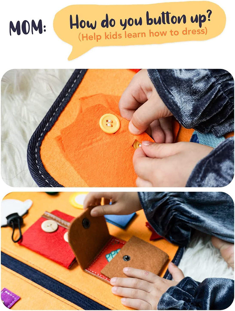Montessori Busy Board - Educational Sensory Activity Toy for Toddlers 5
