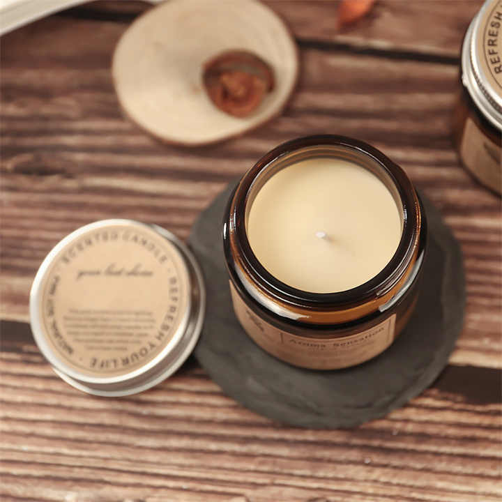 Fig (Ficus Carica) Aromatherapy Scented Candle - Hand-Poured Soy Wax Candle for Relaxation and Home Decor 3