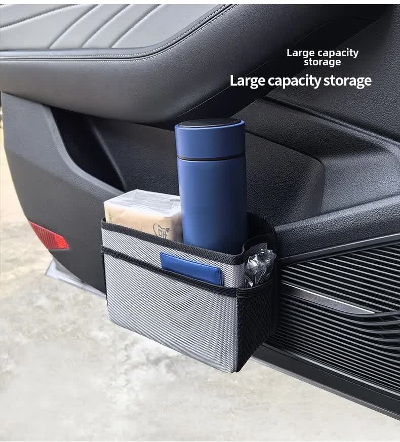 Red Upgraded Waterproof Car Storage Bag - Multi-Position Hanging Organizer 7