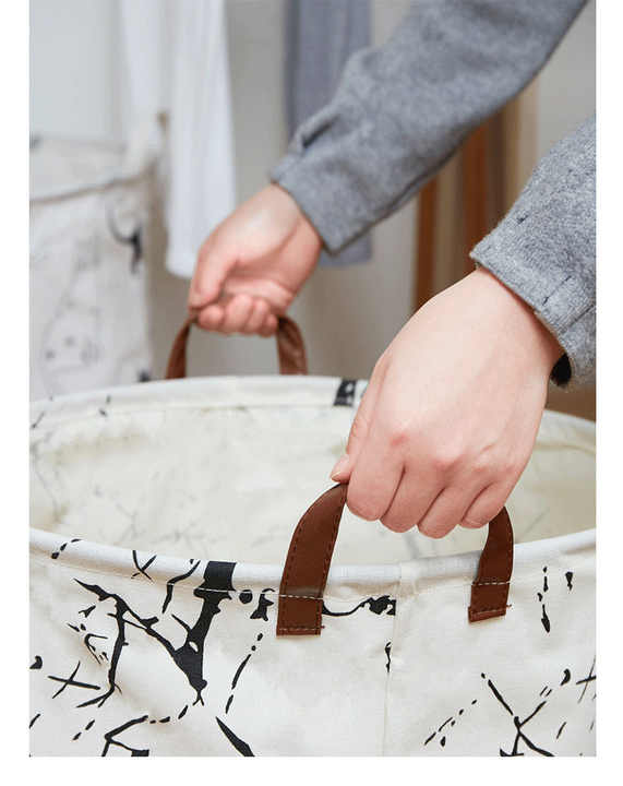 Penguins Canvas Laundry Storage Basket with Adorable Animal Designs 3