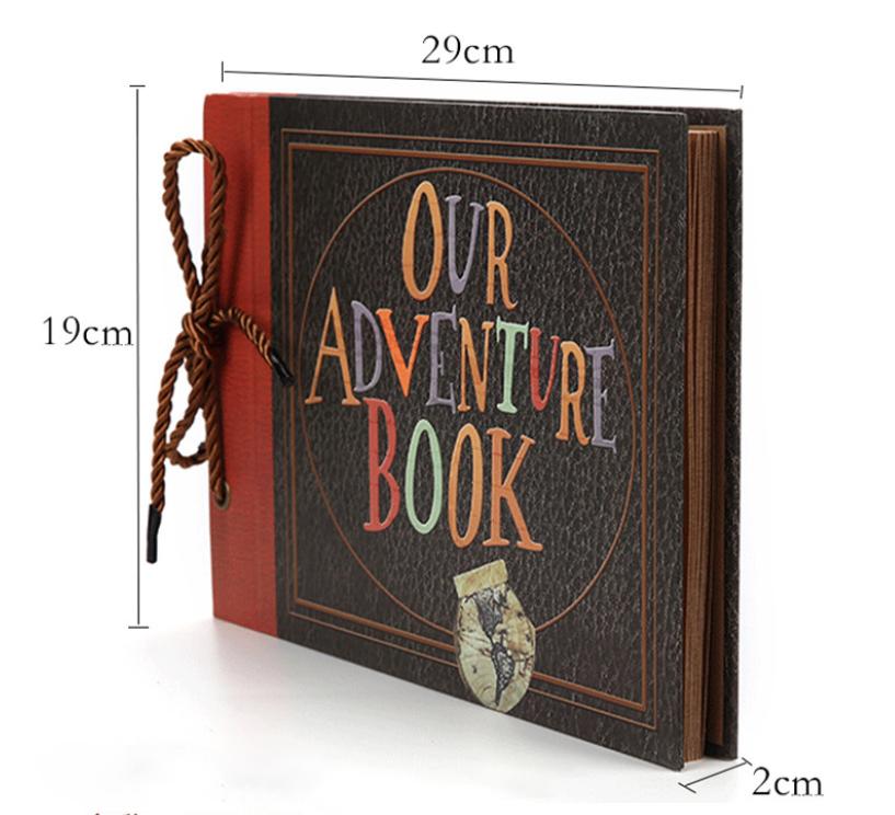 DIY Scrapbook Adventure Album – Retro Kraft Paper Photo Book with String Binding 4