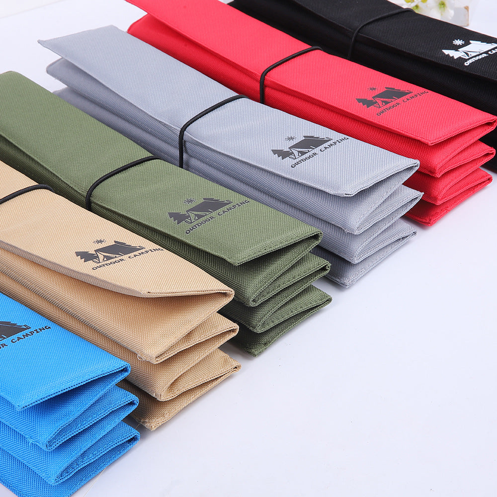 3PCS Beige Portable Outdoor Folding Seat Cushion - 42cm x 32cm for Camping and Hiking 4