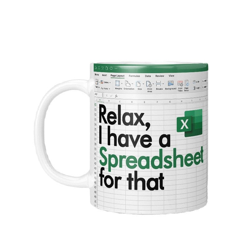 Funny Excel Spreadsheet Mug – Perfect for Office & Spreadsheet Enthusiasts 3