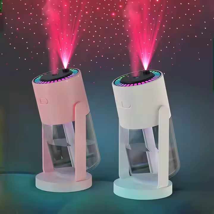 Pink Starry Night Projector Humidifier - Night Light with Romantic Mist Effect 3