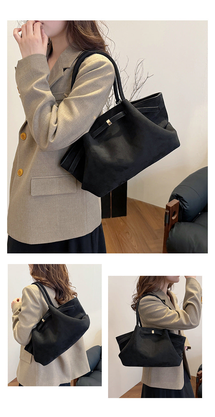 Brown Elegant PU Tote Bag - Soft and Stylish Handbag for Everyday Use 5