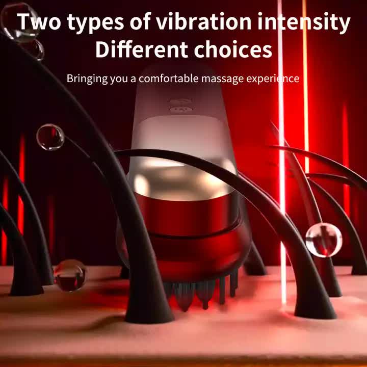 Purle Mini Rechargeable Ionic Hair Straightening Comb | Portable Wireless Vibration Massage Brush for Frizz-Free, Smooth Hair 4