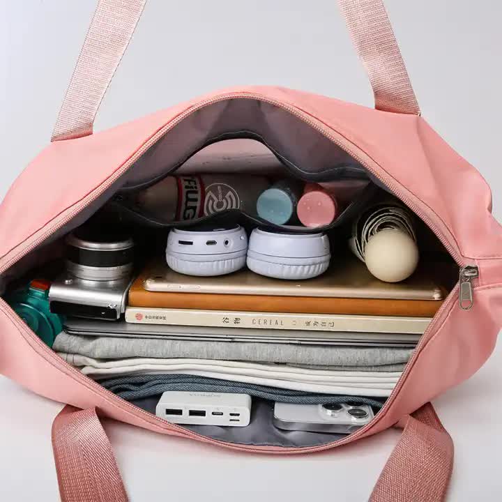 Blue Large Capacity Travel Bag with Expandable Design, Waterproof & Wet-Dry Separation, 360° Spinner Wheels - Ideal for Students, Business, and Maternity 5