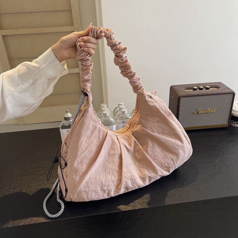 Black Fashionable Lightweight Shoulder Bag - Compact Fitness Yoga Sports Bag for Women, Casual Training Bag 5