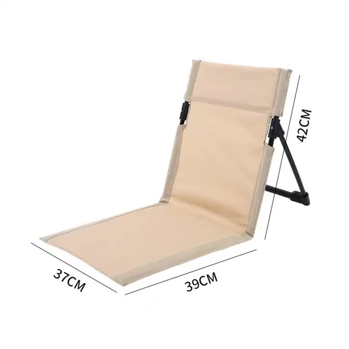 White Outdoor Folding Lawn Chair with Backrest - Lightweight, Portable Camping Chair, Beach & Park Recliner, Easy-to-Carry for Relaxing Outdoors 6
