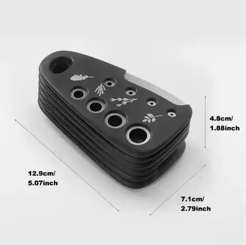 Stackable Kitchen Tool Set - Multi-Function Grater, Herb Cutter, Garlic Press, Can Opener, Cheese Grater, Pizza Cutter & Spice Set 4