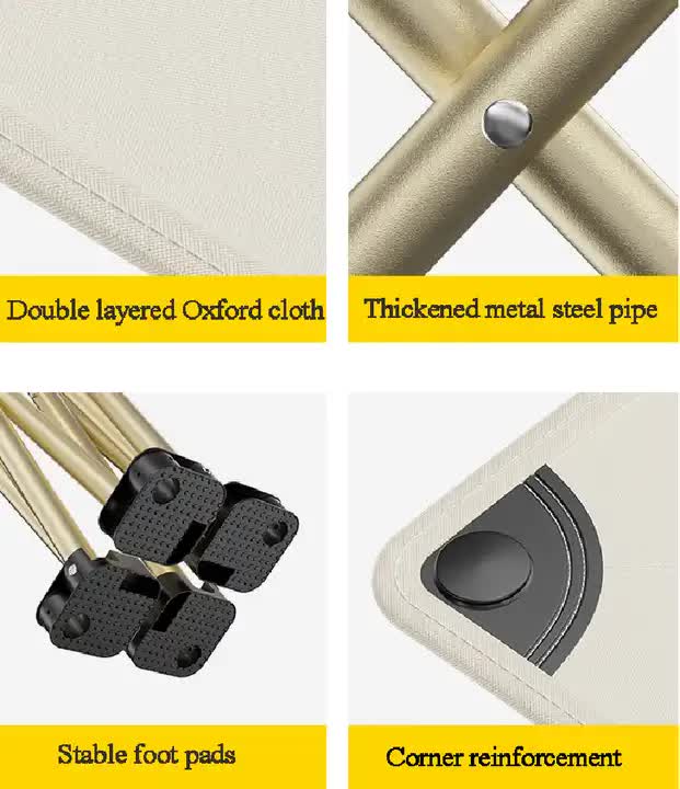 23*28cm Black Outdoor Folding Stool - Lightweight Portable Picnic Chair, Fishing Chair, Camping Seat, and Collapsible Bench for Outdoor Activities 4