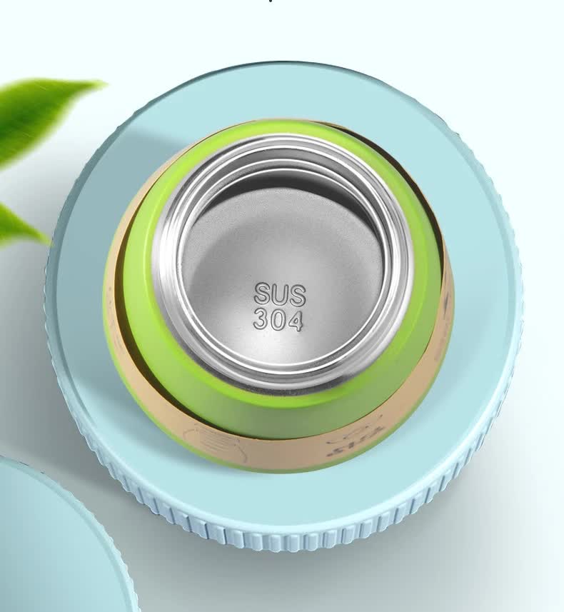 Black Blue Gradient High-Quality Gradient Color Insulated Water Bottle -304 Stainless Steel Vacuum Cup, Large Capacity, Portable Sports Bottle 4