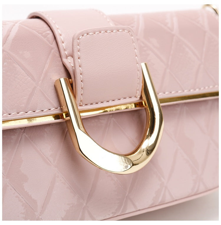 White Elegant Quilted Chain Shoulder Bag for Office Professionals | Simple and Fashionable Small Square Bag for Women 5