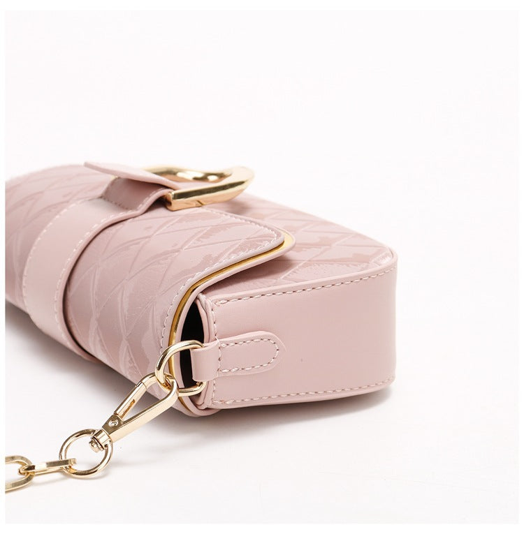 Black Elegant Quilted Chain Shoulder Bag for Office Professionals | Simple and Fashionable Small Square Bag for Women 4
