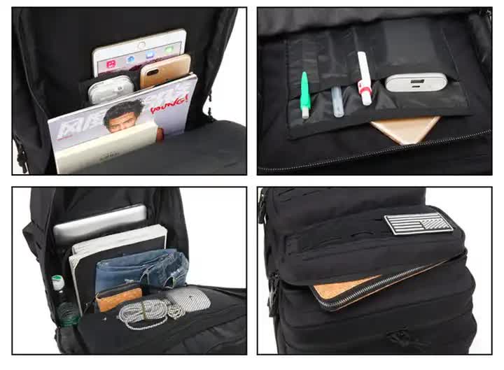 Green Outdoor sports backpack Large capacity travel commuter backpack Water-proof multifunctional backpack 3