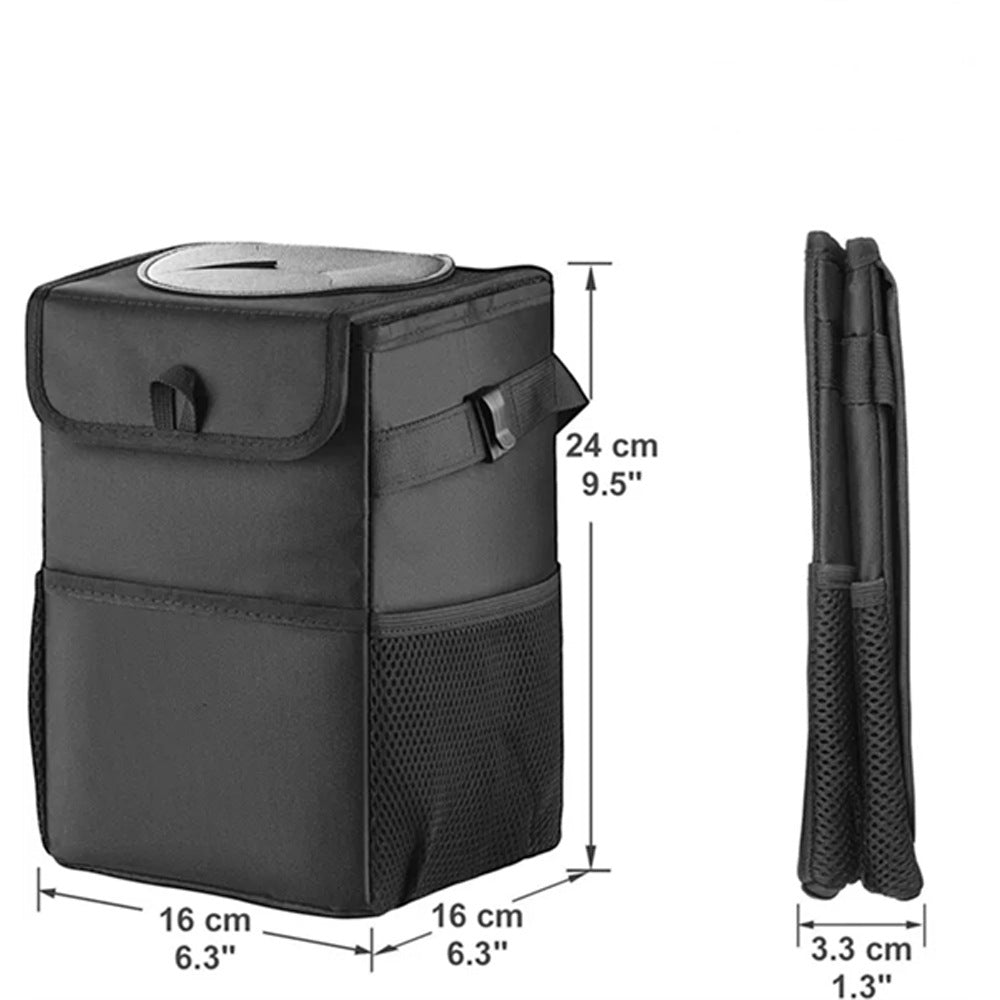 Car Trash Can, Waterproof Insulated Cooler Bag, Foldable Auto Organizer, Multi-Purpose 5