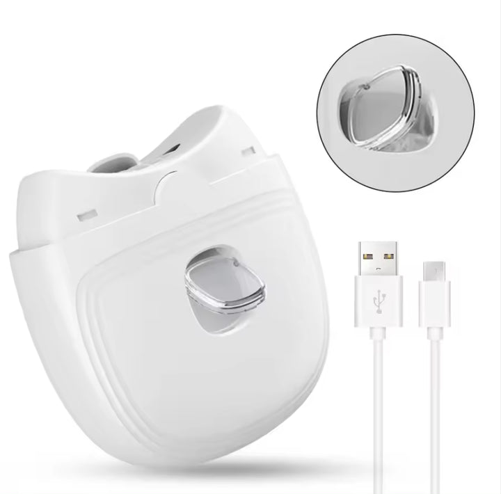 Purple Automatic Electric Nail Trimmer with LED Light, Rechargeable Nail Clipper and File for Adults & Kids, Portable Nail Care Device 5