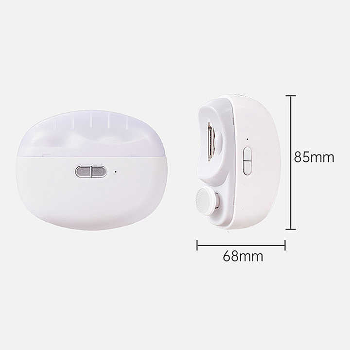 Purple Automatic Electric Nail Clipper & Grinder - Multi-Functional Safe Nail Trimmer for Adults & Kids 6