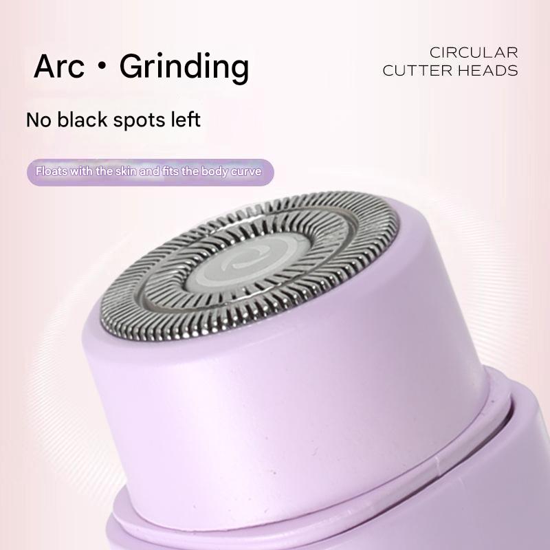 Pink Portable Wireless Electric Hair Remover – Dual-Head Rechargeable Mini Shaver for Women’s Sensitive Areas 3