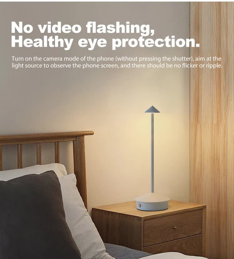 White Modern Minimalist Aluminum LED Mushroom Night Light - Creative Bedside Atmosphere Lamp for Dining Room and Bedroom 4