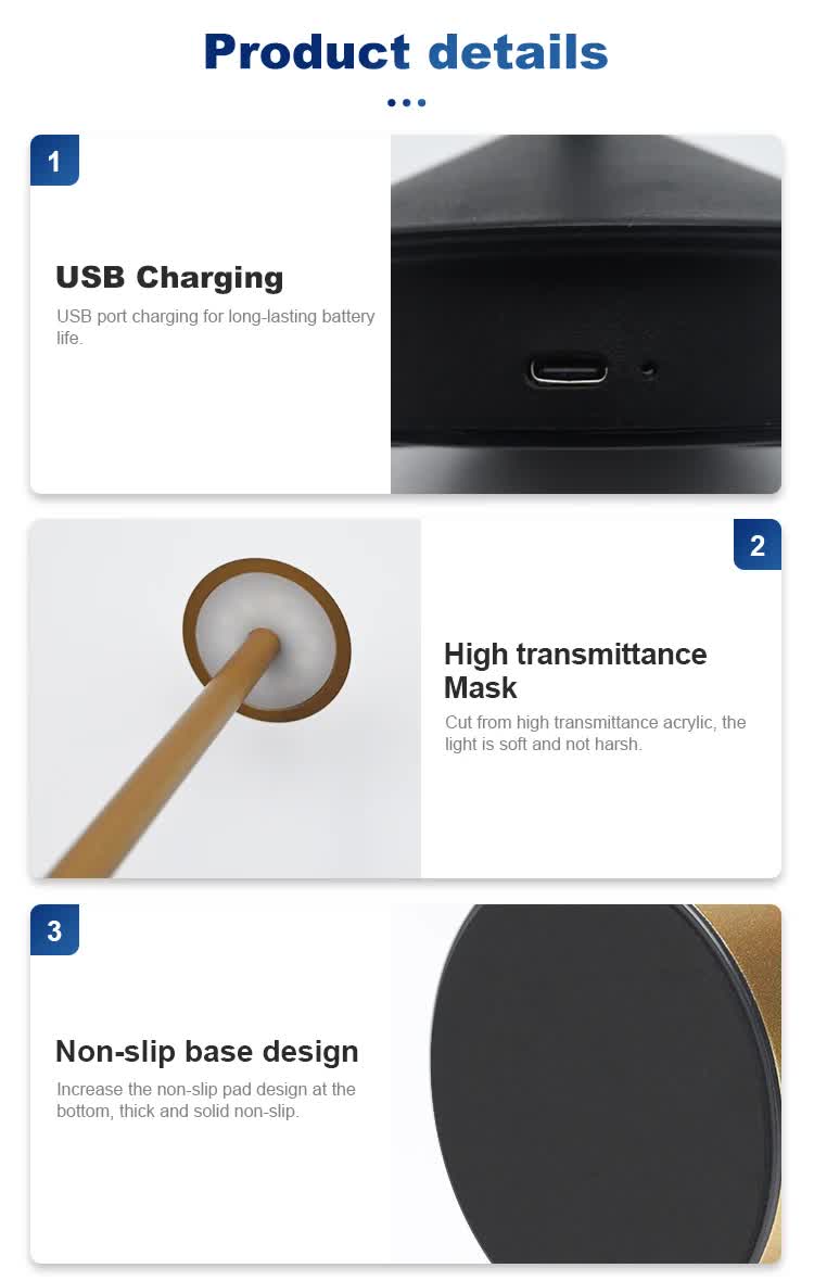 White Modern Minimalist Aluminum LED Mushroom Night Light - Creative Bedside Atmosphere Lamp for Dining Room and Bedroom 5