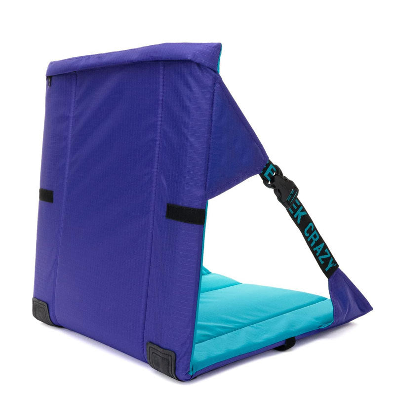 Blue Portable Outdoor Camping Seat Pad with Backrest, Foldable & Waterproof Concert Cushion, 600D Oxford Fabric, Ideal for Hiking & Picnics 4