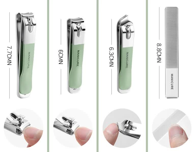 18-Piece Manicure and Pedicure Set - Stainless Steel Nail Clipper Kit | Professional Nail Care Grooming Tools | Compact Portable Case 3