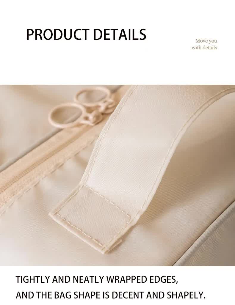 2 Pcs Pink Waterproof Foldable Travel Shoe Storage Bag, Three-Layer Design Shoe Organizer, Portable Shoe Pouch for Trips 4