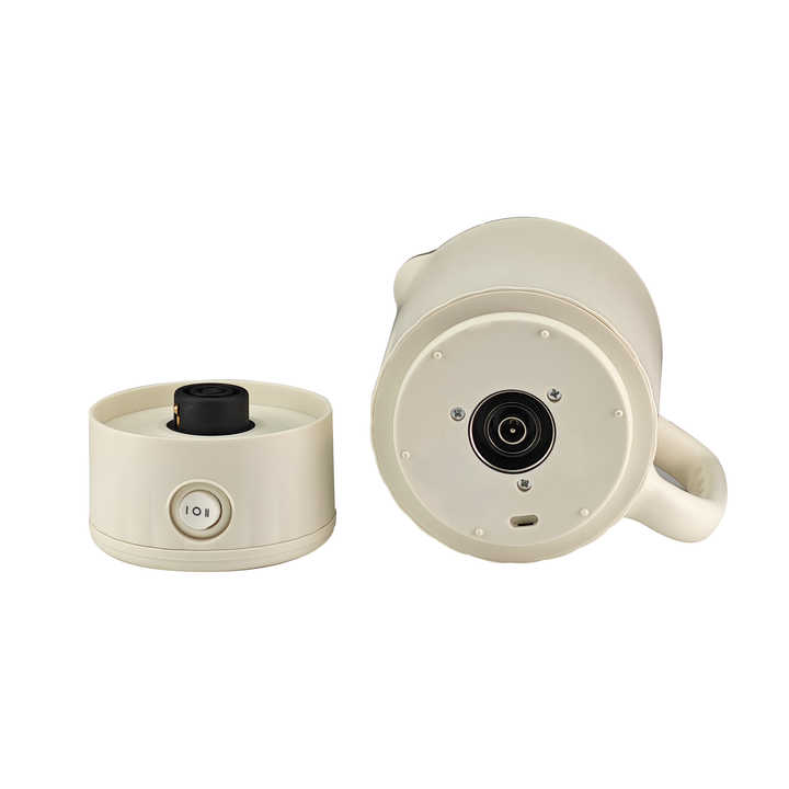White Portable Foldable Travel Electric Kettle - 304 Stainless Steel Electric Water Boiler 4