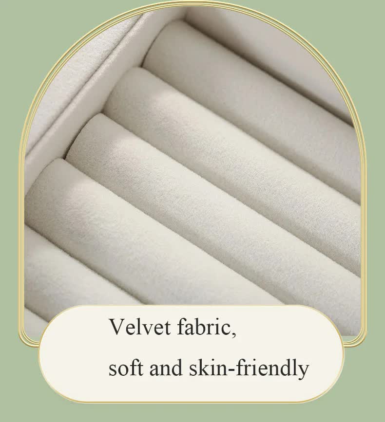 Off White Creative PU Jewelry Storage Book - Magnetic Closure Organizer for Earrings, Rings, and Necklaces(The Jewelry is a prop for the photo shoot and is not included) 6