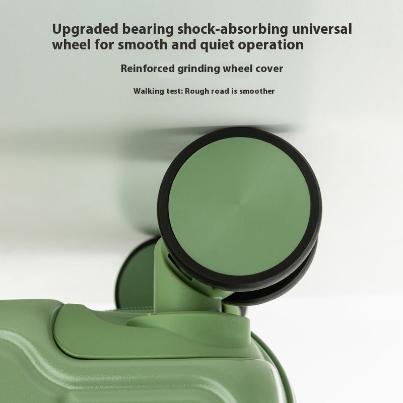 Mint Green 18-Inch Lightweight Carry-On Luggage - Waterproof & Anti-Theft Suitcase with Silent Universal Wheels 3