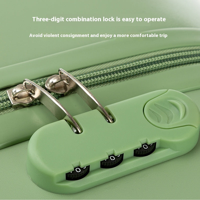 Mint Green 18-Inch Lightweight Carry-On Luggage - Waterproof & Anti-Theft Suitcase with Silent Universal Wheels 4