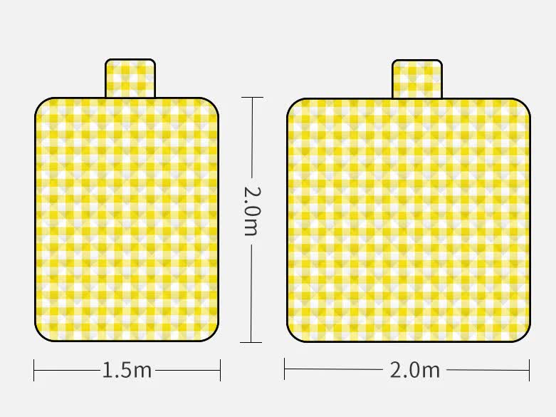 Thickened Waterproof Picnic Blanket - Portable Outdoor Beach Mat for Camping and Hiking 150*200cm(Rainbow Bear) 3