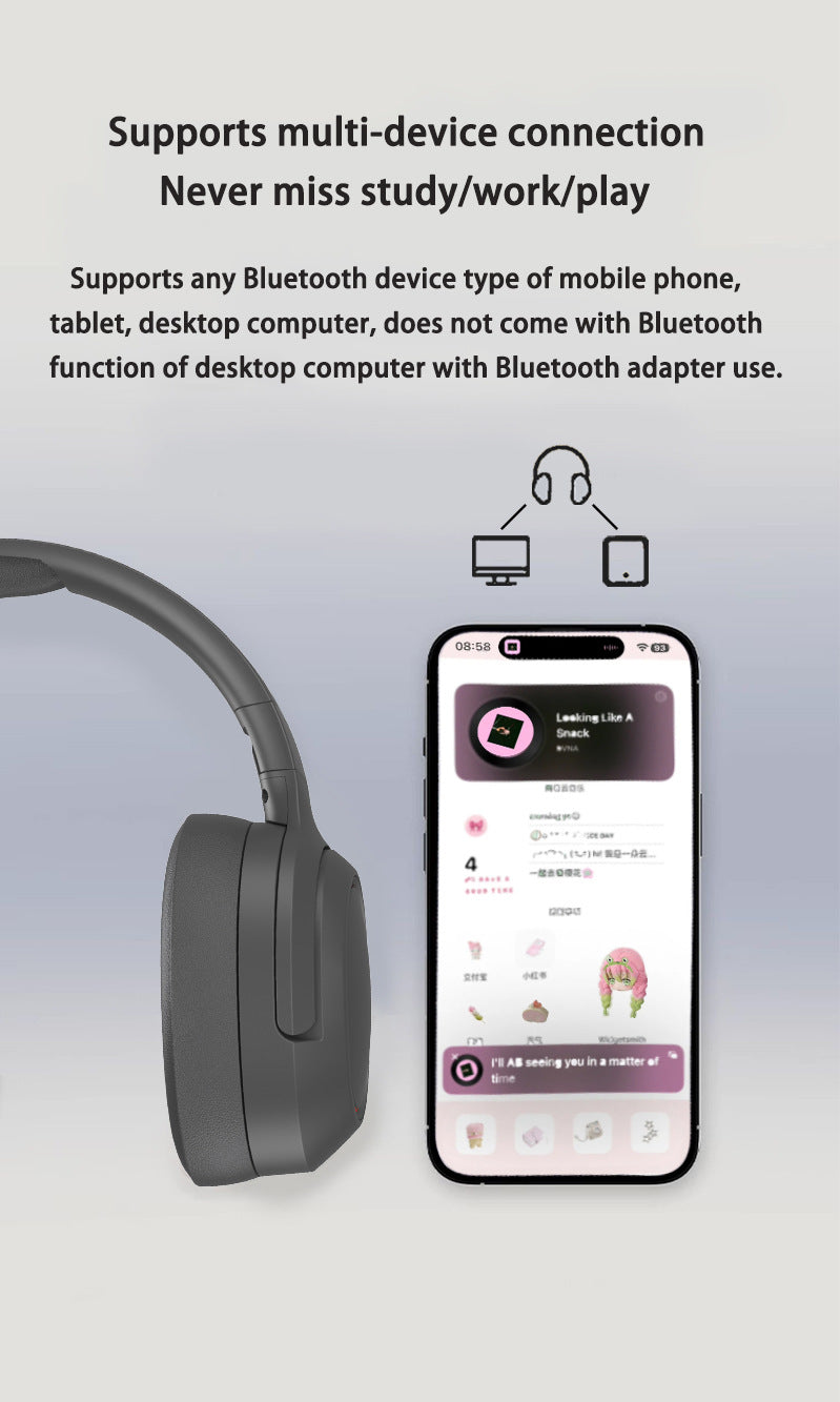 Khaki P2963 Wireless Bluetooth Headphones with LED Light, Hi-Fi Sound, and Sport Design 4